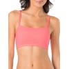 imageFruit of the Loom Womens MultiPack Spaghetti Strap Cotton Sports BraPopsicle PinkWhiteBlack Hue