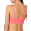imageFruit of the Loom Womens MultiPack Spaghetti Strap Cotton Sports BraPopsicle PinkWhiteBlack Hue