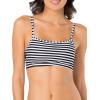 imageFruit of the Loom Womens MultiPack Spaghetti Strap Cotton Sports BraSkinny StripeBlackMint Chip