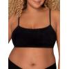 imageFruit of the Loom Womens MultiPack Spaghetti Strap Cotton Sports BraSkinny StripeBlackMint Chip
