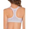 imageFruit of the Loom Womens MultiPack Spaghetti Strap Cotton Sports BraSkinny StripeWhiteBlushing Rose