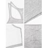imageFruit of the Loom Womens MultiPack Spaghetti Strap Cotton Sports BraStripeStripeWhiteWhiteBlushBlush