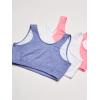 imageFruit of the Loom Womens MultiPack Tank Top Style Sports BraHeather BluePopsicle PinkWhite