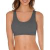 imageFruit of the Loom Womens MultiPack Tank Top Style Sports BraHeather Grey With BlackCharcoalBlack