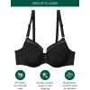 imageFruit of the Loom Womens Smooth Spacer TShirt Bra Breathable UltraSoft Flexible and Invisible Under TeesBlack Hue