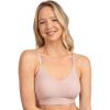 imageFruit of the Loom Womens 2Pack Stretch Wireless Bra wBuilt in PadsRose ShadowGrey Heather