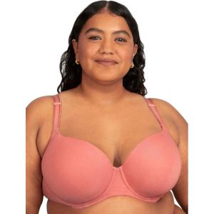 imageFruit of the Loom Womens Fit for Me Collection Plus Size Cotton TShirt BraComfort ampamp Style for Every BodyDesert Dusk