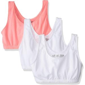 imageFruit of the Loom Womens MultiPack Tank Top Style Sports BraWhiteWhitePopsicle Pink