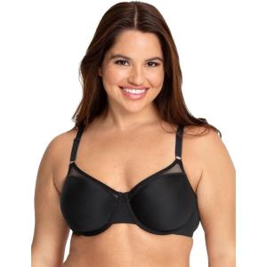 imageFruit of the Loom Womens Smooth Spacer TShirt Bra Breathable UltraSoft Flexible and Invisible Under TeesBlack Hue