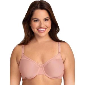 imageFruit of the Loom Womens Smooth Spacer TShirt Bra Breathable UltraSoft Flexible and Invisible Under TeesRose Shadow