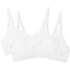 imageFruit of The Loom Womens Lightly Lined WireFree BraWhiteWhite 2pack