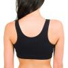 imageFruit of the Loom Womens 2Pack Shirred Front Sport Bra  Removable Pads for Customizable SupportSand and Black