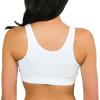 imageFruit of the Loom Womens 2Pack Shirred Front Sport Bra  Removable Pads for Customizable SupportWhiteHeather Grey