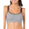 imageFruit of the Loom Womens MultiPack Spaghetti Strap Cotton Sports BraGrey With BlackWhiteBlack