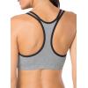 imageFruit of the Loom Womens MultiPack Spaghetti Strap Cotton Sports BraGrey With BlackWhiteBlack