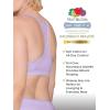 imageFruit of the Loom Womens MultiPack Spaghetti Strap Cotton Sports BraPurple VelvetHeather GreyLilac