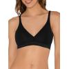 imageFruit of the Loom womens Wirefree Cotton BraletteBlackWhite
