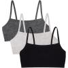 imageFruit of the Loom Womens MultiPack Spaghetti Strap Cotton Sports BraBlackHeather GreyCharcoal