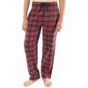 imageFruit of the Loom Mens Flannel Pajama Sleep SetRed Plaid