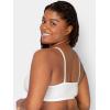 imageFruit of The Loom Womens Spaghetti Strap Cotton Pullover Sports Bra Value PackBlackWhiteWhiteHeather Grey 4pack