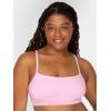 imageFruit of The Loom Womens Spaghetti Strap Cotton Pullover Sports Bra Value PackCornflower BlueLentilWhiteKitty PinkGrey HeatherBlack Hue