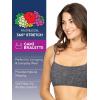 imageFruit of The Loom Womens Spaghetti Strap Cotton Pullover Sports Bra Value PackDancing RosebudsLilasWhiteCharcoal