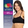 imageFruit of The Loom Womens Spaghetti Strap Cotton Pullover Sports Bra Value PackHeather GreyWhiteWhiteBlue Heather 4pack
