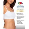 imageFruit of The Loom Womens Spaghetti Strap Cotton Pullover Sports Bra Value PackPurpleWhiteLilacGrey