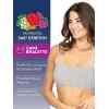 imageFruit of The Loom Womens Spaghetti Strap Cotton Pullover Sports Bra Value PackSandWhiteHeather GreyBlackBlushing RoseCharcoal