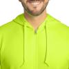 imageFruit of the Loom Eversoft Fleece Full Zip Hoodie SweatshirtSafety Green Full Zip