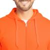 imageFruit of the Loom Eversoft Fleece Full Zip Hoodie SweatshirtSafety Orange Full Zip