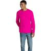 imageFruit of the Loom Mens Eversoft Cotton Long Sleeve T Shirts Breathable ampamp Moisture Wicking with Odor ControlLong Sleeve  Cyber Pink