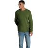 imageFruit of the Loom Mens Eversoft Cotton Long Sleeve T Shirts Breathable ampamp Moisture Wicking with Odor ControlLong Sleeve  Military Green
