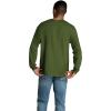 imageFruit of the Loom Mens Eversoft Cotton Long Sleeve T Shirts Breathable ampamp Moisture Wicking with Odor ControlLong Sleeve  Military Green
