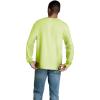 imageFruit of the Loom Mens Eversoft Cotton Long Sleeve T Shirts Breathable ampamp Moisture Wicking with Odor ControlLong Sleeve  Safety Green