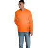 imageFruit of the Loom Mens Eversoft Cotton Long Sleeve T Shirts Breathable ampamp Moisture Wicking with Odor ControlLong Sleeve  Safety Orange