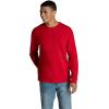 imageFruit of the Loom Mens Eversoft Cotton Long Sleeve T Shirts Breathable ampamp Moisture Wicking with Odor ControlLong Sleeve  True Red
