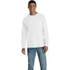imageFruit of the Loom Mens Eversoft Cotton Long Sleeve T Shirts Breathable ampamp Moisture Wicking with Odor ControlLong Sleeve  White Ice