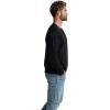 imageFruit of the Loom Mens Eversoft Fleece Crewneck Sweatshirts Moisture Wicking ampamp Breathable Sizes S4xGarment Dyed Black Ink
