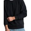 imageFruit of the Loom Mens Eversoft Fleece Crewneck Sweatshirts Moisture Wicking ampamp Breathable Sizes S4xGarment Dyed Black Ink
