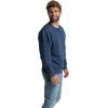imageFruit of the Loom Mens Eversoft Fleece Crewneck Sweatshirts Moisture Wicking ampamp Breathable Sizes S4xGarment Dyed Dark Tide