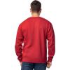 imageFruit of the Loom Mens Eversoft Fleece Crewneck Sweatshirts Moisture Wicking ampamp Breathable Sizes S4xRed
