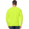 imageFruit of the Loom Mens Eversoft Fleece Crewneck Sweatshirts Moisture Wicking ampamp Breathable Sizes S4xSafety Green
