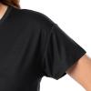 imageFruit of the Loom Womens Drop Shoulder Tee and Convertible Waist Sleep SetBlack