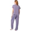 imageFruit of the Loom Womens Drop Shoulder Tee and Convertible Waist Sleep SetDusk