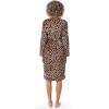imageFruit of the Loom Womens Fleece RobeBrown Cheetah