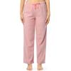 imageFruit of the Loom Womens Fleece Sleep Pajama Pant 2 PackHeather PinkBuffalo Check