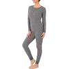imageFruit of the Loom Womens Micro Waffle Premium Thermal Underwear Tee ShirtSmoke HeatherS
