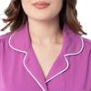 imageFruit of the Loom Womens Pipped Button Down Sleep SetRadiant Orchid