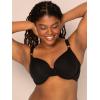 imageFruit of the Loom Womens Smooth Cotton TShirt Bra  UltraSoft Flexible and Invisible Under TeesBlack HueBlack Hue